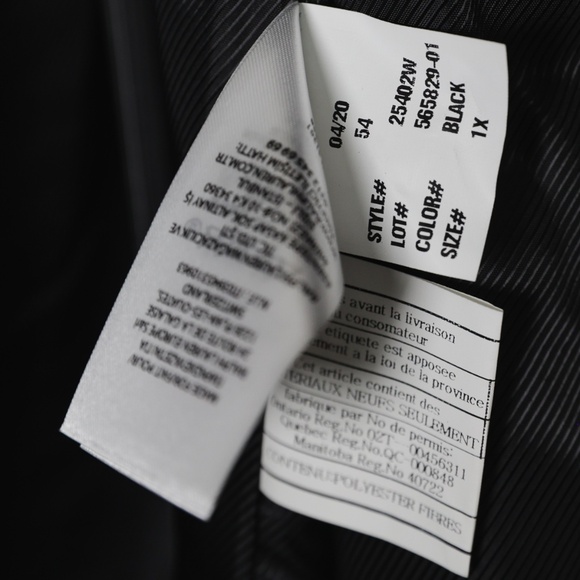 NWOT: Lauren Ralph Lauren Women's Black Hooded A-Line Wool Coat; Size 1X - Picture 14 of 15